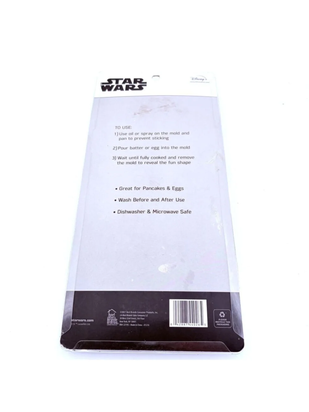 Star Wars Mandalorian Silicone Breakfast Molds Eggs Pancakes 2 Pack Disney+
